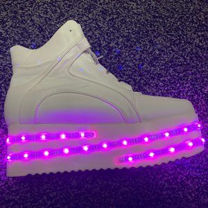 E-Girl LED Light-Up Platform Shoes | Size 9